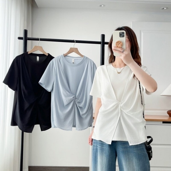 夏季超可愛蝴蝶結短袖T桖上衣 獨具衣格 C0476