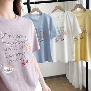 超可愛海星印花短袖T桖上衣 獨具衣格 C0478