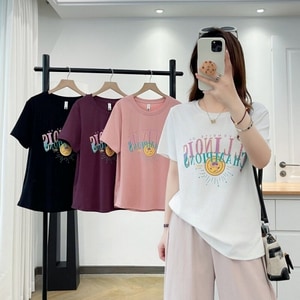 簡約太陽印花短袖T桖上衣 獨具衣格 C0524