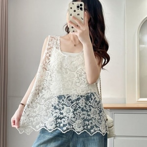 超美日系蕾絲外搭背心 獨具衣格 C0528
