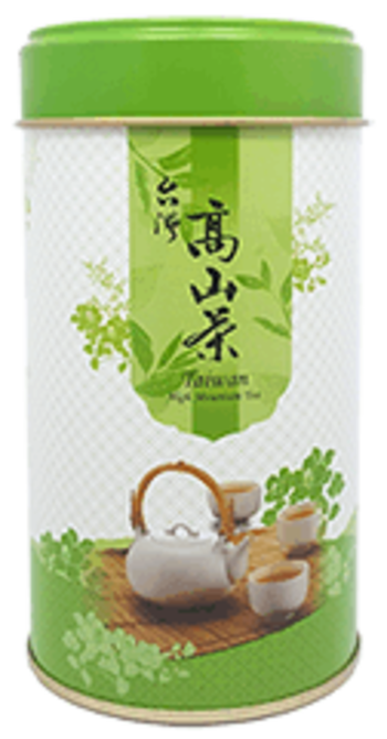 春綵四兩高山茶綠色茶葉鐵罐