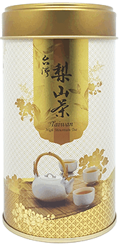 春綵四兩梨山金色茶葉鐵罐