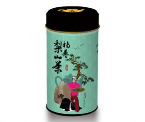 壺砌四福壽梨山山茶葉鐵罐