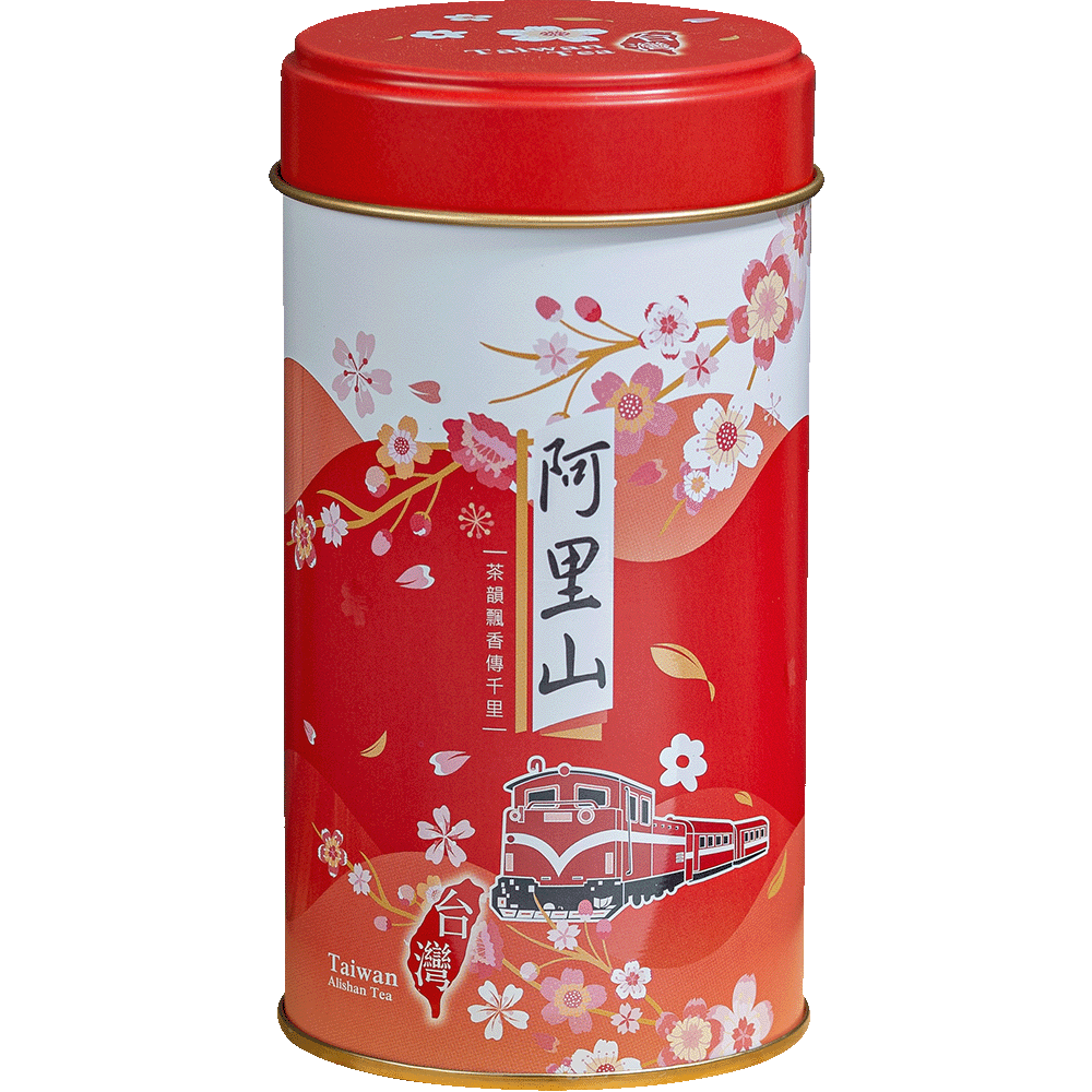 櫻悅四兩阿里山茶葉鐵罐