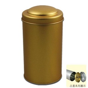 素面半斤金色圓鐵罐