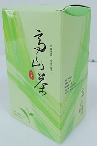 高山茶綠色四兩茶葉紙盒