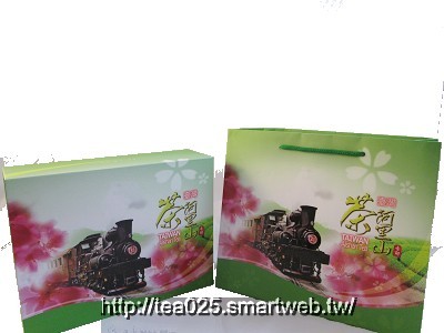 香郁綠色阿里山四兩2入紙罐茶葉禮盒