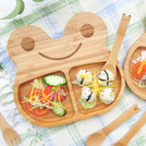 la-boos 純天然竹製兒童餐具 - 幸福微笑蛙 第3張小圖