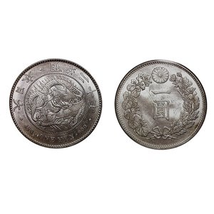 日本明治二十年 大型 壹圓 (1887年) 