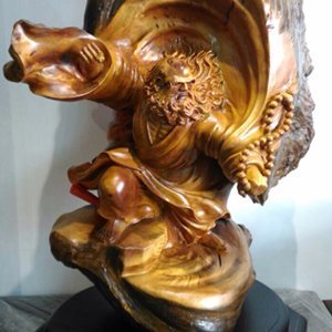 黃檜木雕藝品 達摩 (許清財、蔡仙林) 作品
