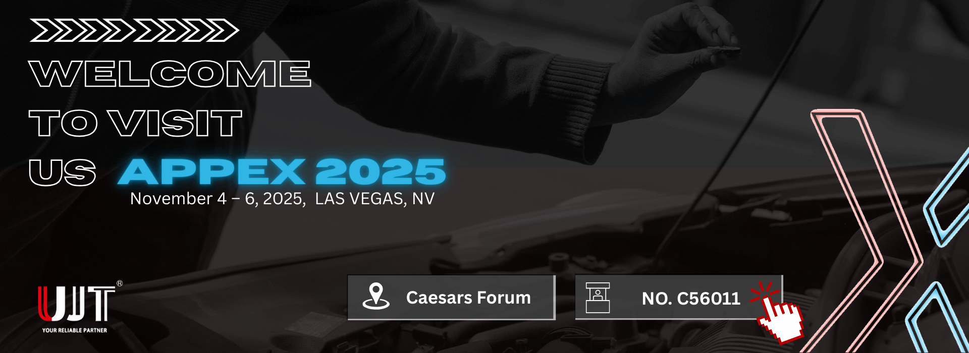 【最新訊息】2025 Visit U-JET  at  AAPEX 2025, Caesars Forum , Las Vegas, United States (November 4-6,2025 )