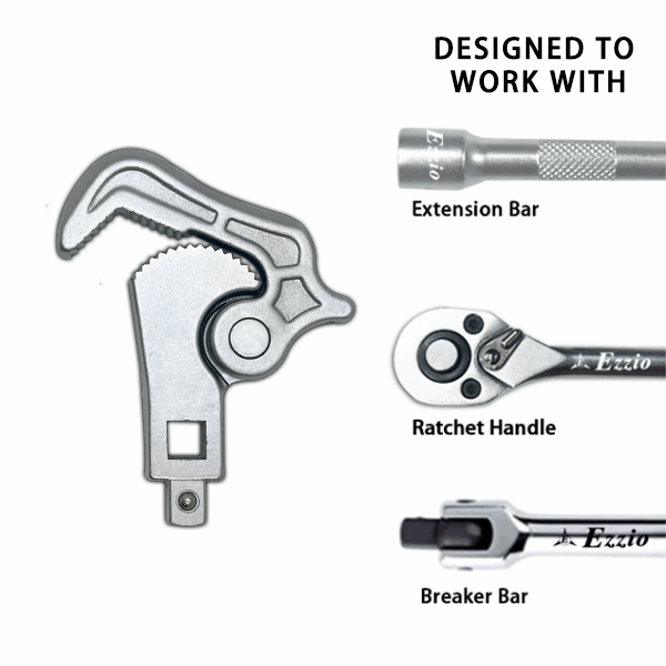 Spring-Loaded Quick Pipe Wrench  Head 小圖1