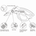 Multi-function Heavy Duty Eletrician Scissors 8