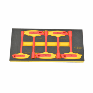 5PCS VDE T-Handle Hex Nut Driver