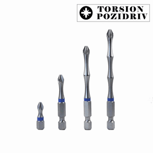 Color Ring Bits (TORSION POZIDRIV) 25/50/75/90mm