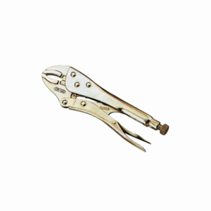 CURVED JAWS WITH WIRE CUTTER LOCKING PLIERS