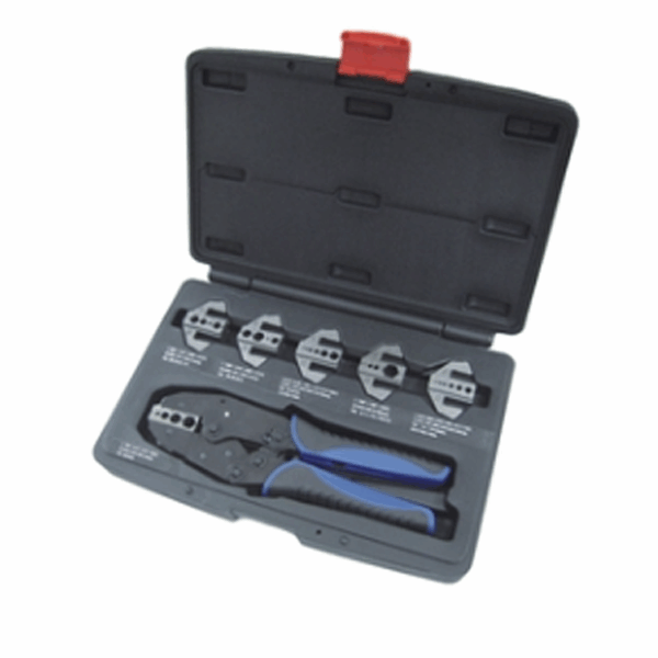 7PCS QUICK CHANGE RATCHET CRIMPER KIT