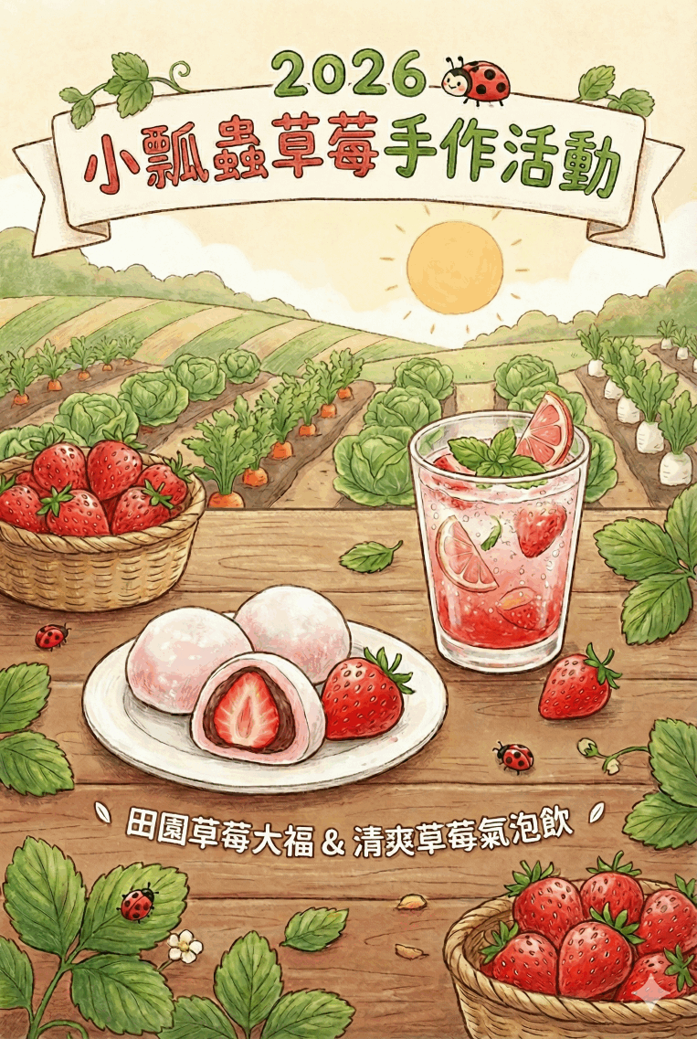 【散客預約】春日果實雙重奏-草莓手作與採橘小旅行！！