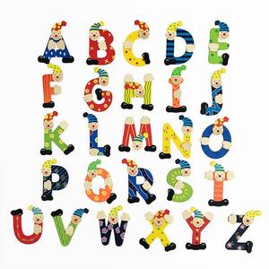 木製小丑英文字母片組（26入）❤  感恩節、聖誕節、生日禮