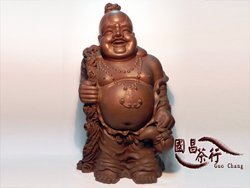 廖西氿 - 財神爺 宜興紫砂陶藝雕塑
