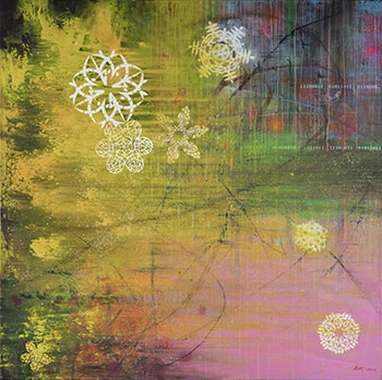 秋聲寄相思｜壓克力・畫布｜166x168cm｜2023