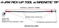 700MM (L) 4-JAW PICK-UP TOOL w/MAGNETIC TIP.