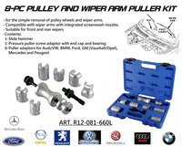 8-PC PULLEY AND WIPER ARM PULLER KIT.