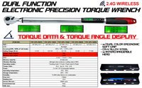 DUAL FUNCTION PROFESSIONAL ELECTRONIC PRECISION TORQUE WRENCH.