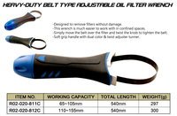 HEAVY-DUTY BELT TYPE ADJUSTABLE OIL FILTER WRENCH.