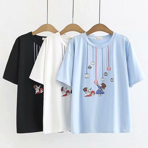 §獨具衣格§ J1761 俏皮小孩印花棉T上衣-中大尺碼
