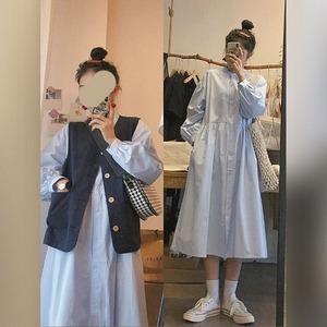 森林系女孩兩件式洋裝(背心+洋裝) 獨具衣格 J3882