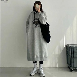 美式風格連帽內刷毛洋裝 獨具衣格 J3948