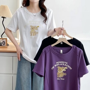 超可愛小狗狗印花圓領T上衣 獨具衣格 J9033