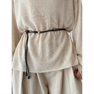 穿搭加分小物金珠軟皮腰帶 獨具衣格 A0165