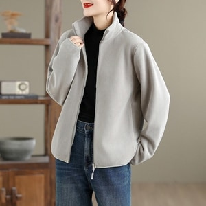 秋冬搖粒絨立領外套 獨具衣格 J9888