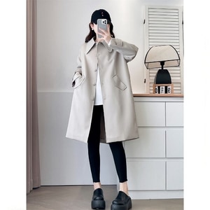 帥氣長版風衣外套 獨具衣格 J9946