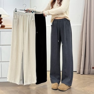 復古感雙口袋直筒休閒褲長褲(XL-4L) 獨具衣格 J9961