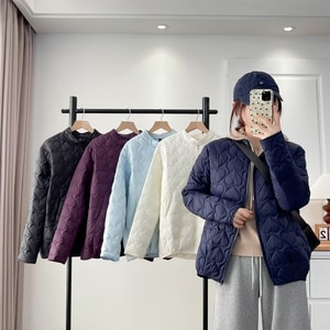 可愛愛心壓棉紋輕薄外套 獨具衣格 J9982