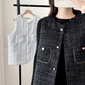 小香風保暖內夾棉背心 獨具衣格 C0003