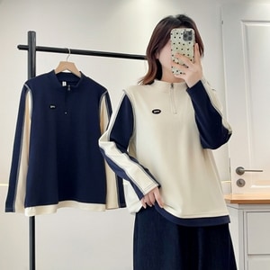 運動風立領拉鍊加厚長袖上衣 獨具衣格 C0036