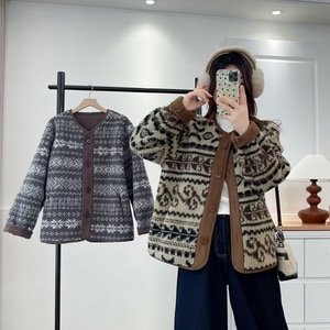 日系超可愛復古羊羔毛外套 獨具衣格 C0108