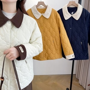 超可愛愛心壓紋鋪棉日系反領外套 獨具衣格 C0115