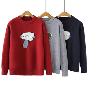 超可愛蘑菇緹花針織毛衣上衣 獨具衣格 C0147