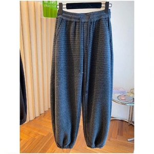 加絨加厚保暖配條運動褲 獨具衣格 C0187