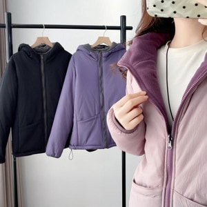 內刷毛兩面穿鋪棉保暖小麵包外套 獨具衣格 C0201