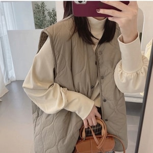 羊羔毛水波紋兩面穿背心 獨具衣格 C0217 