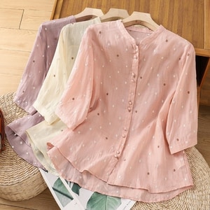 氣質款典典刺繡開襟上衣 獨具衣格 C0287