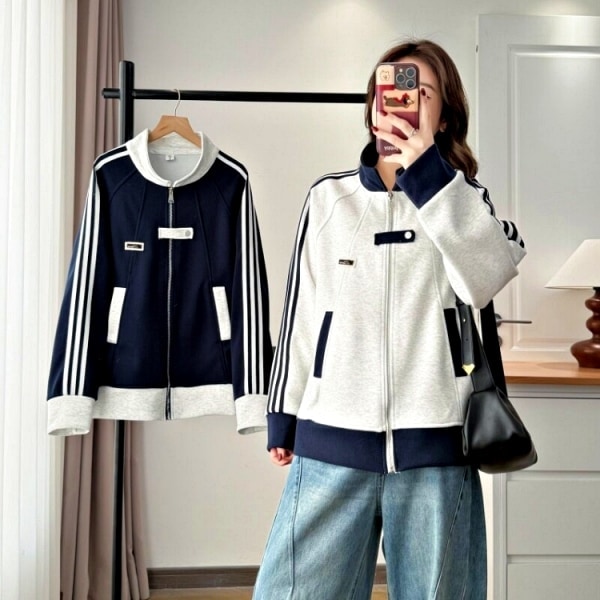 美式學院風棒球外套 獨具衣格 C0298