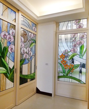 鑲嵌藝術玻璃 - 門