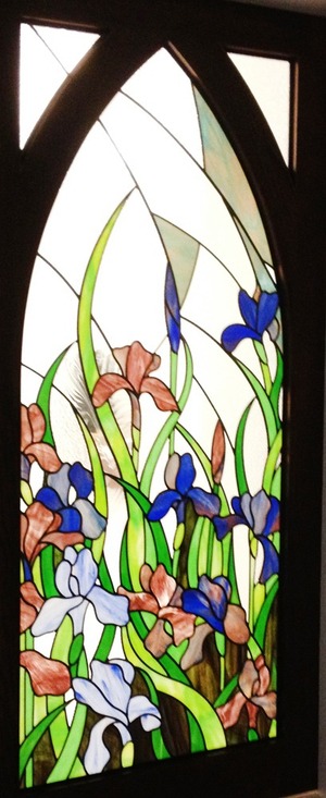 鑲嵌藝術玻璃-鳶尾花